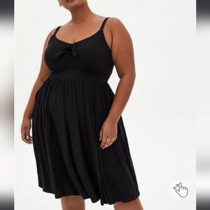 Torrid Mini Super Soft Tie-Front Skater Dress Sz 3